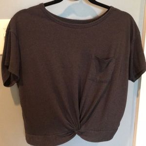American Eagle Charcoal Gray Top